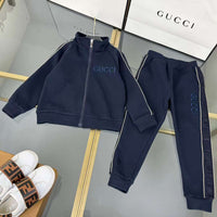 Gucc logo navy set