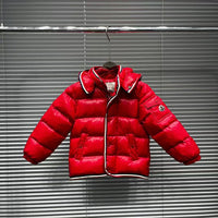 Monc red trim puffer