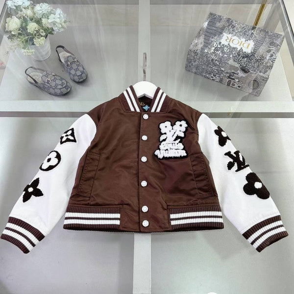 LV chocolate flower varsity